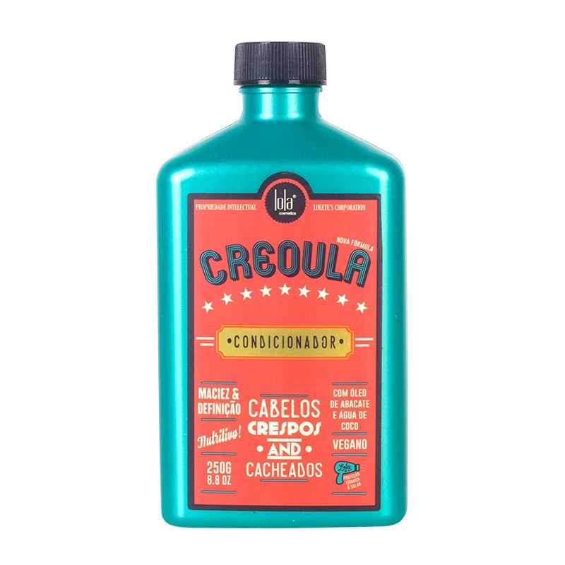 Acondicionador Creoula Lola Cosmetics 250ml – Cabello Ondulado y Rizado Definido, Nutrición y Protección Térmica
