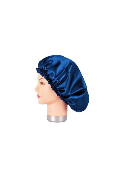 Gorro de Satén Azul Antifrizz | Protege y Reduce el Frizz en Todo Tipo de Cabello