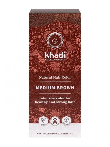 Tinte Natural Castaño Medio Khadi – Coloración 100% Vegetal y Vegana