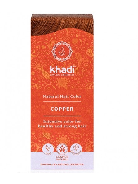 Tinte Natural Cobre Khadi – Coloración 100% Vegetal y Vegana