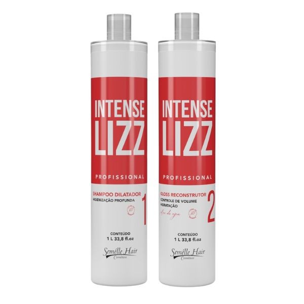 Progressiva Brasileña Intense Lizz Semelle Hair 2x1L – Alisado Profesional con Aceite de Ojon
