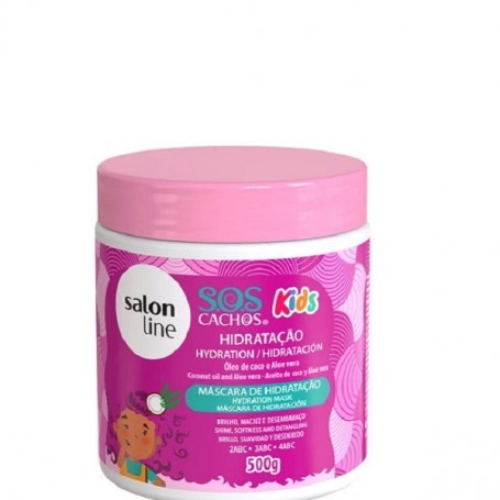 Salon Line SOS Cachos Kids Mascarilla de Hidratación 500gr – Rizos Hidratados, Suaves y Sin Frizz