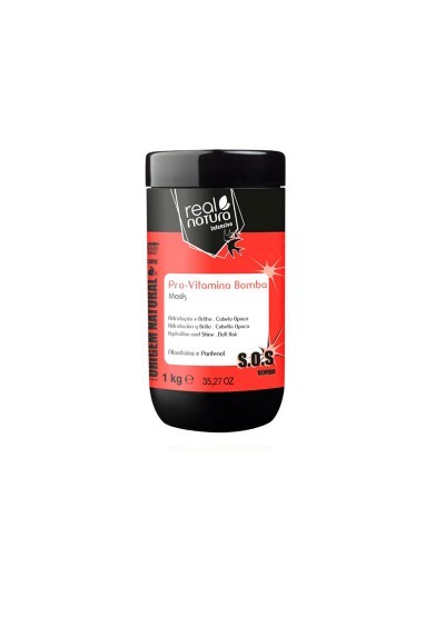 Mascarilla Real Natura Pro Vitaminas Bomba 1Kg – Hidratación Intensa para Cabello Opaco y Desvitalizado