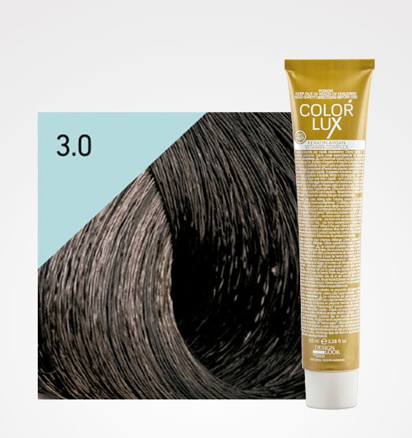 Color Lux Tinte 3.0 Castaño Oscuro 100ml | Tinte Profesional con Argán y Queratina