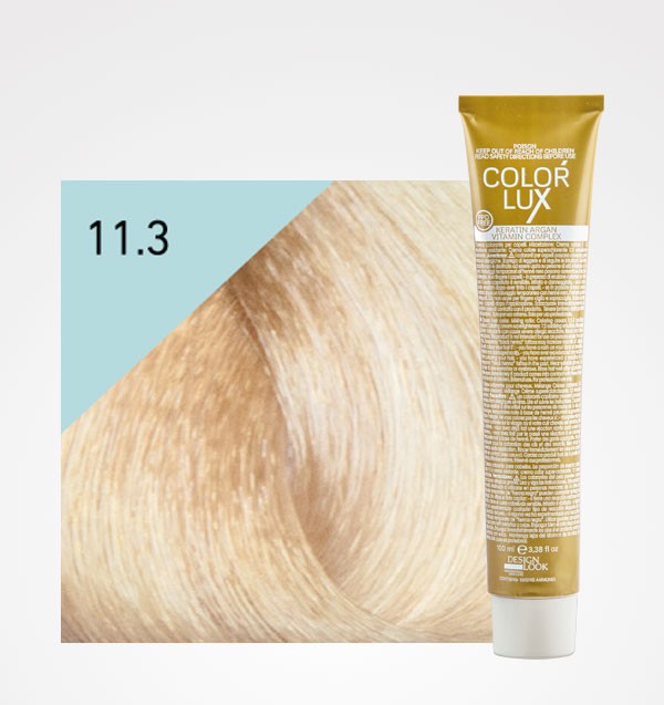 Color Lux 11.3 Super Rubio Platino Dorado| Tinte Profesional con Argán y Queratina