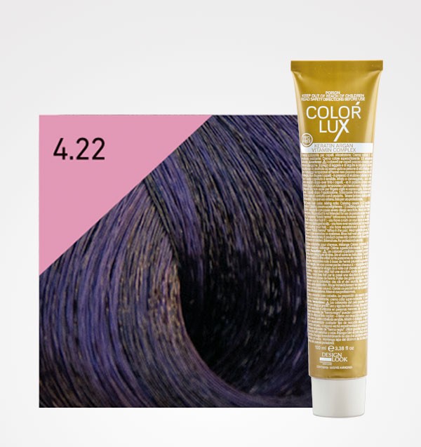 Color Lux 4.22 Castaño Violeta Intenso | Tinte Profesional con Argán y Queratina