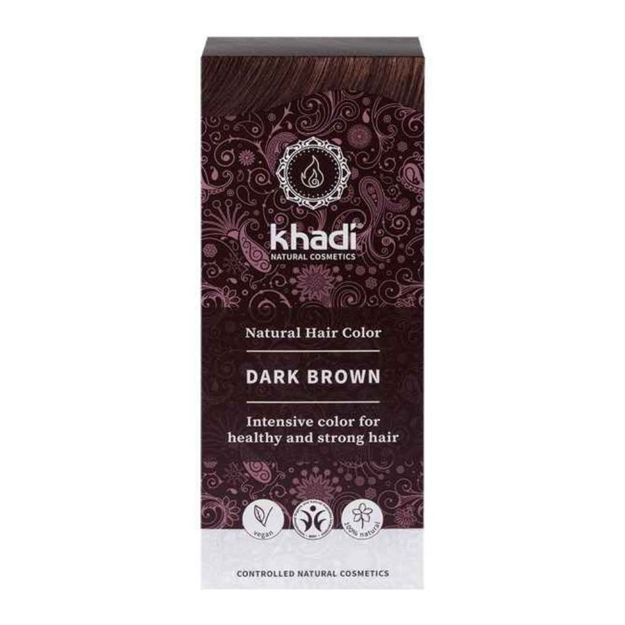 Henna Khadi Castaño Oscuro – Coloración Natural y Nutrición para tu Cabello
