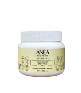 Anea Techline Mascarilla Curl Power Stop Frizz 450ml – Hidratación y Definición para Rizos