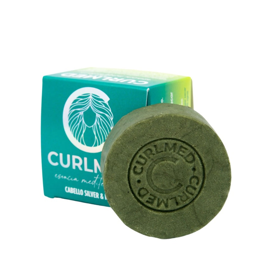 CurlMed Champú Sólido Silver y Rubio 80g – Matización Natural y Cuidado Profunda