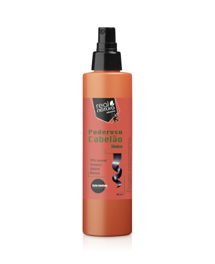 Tónico Poderoso Cabelão Real Natura 200ml – Crecimiento y Fortalecimiento Capilar