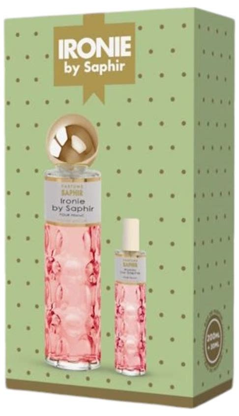 Coffret Ironie by Saphir Pour Femme – Perfume floral sofisticado con casis, jazmín y vainilla