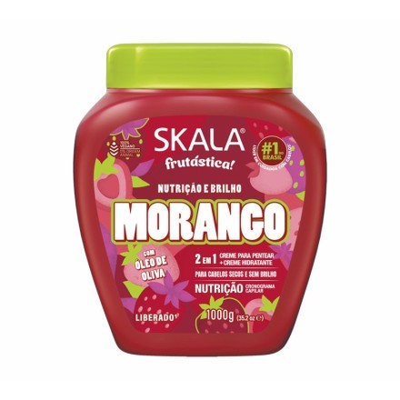 Crema Skala 2 en 1 Morango 1000ml – Hidratación y Reparación Capilar