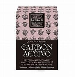 Jabón Carbón Activo BanBan 100% Natural 100g | Limpieza Profunda y Detox