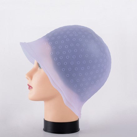 Gorro para Mechas Bifull GM01 Translúcido Rosa – Silicona Reutilizable con Gancho y Puntos de Precisión