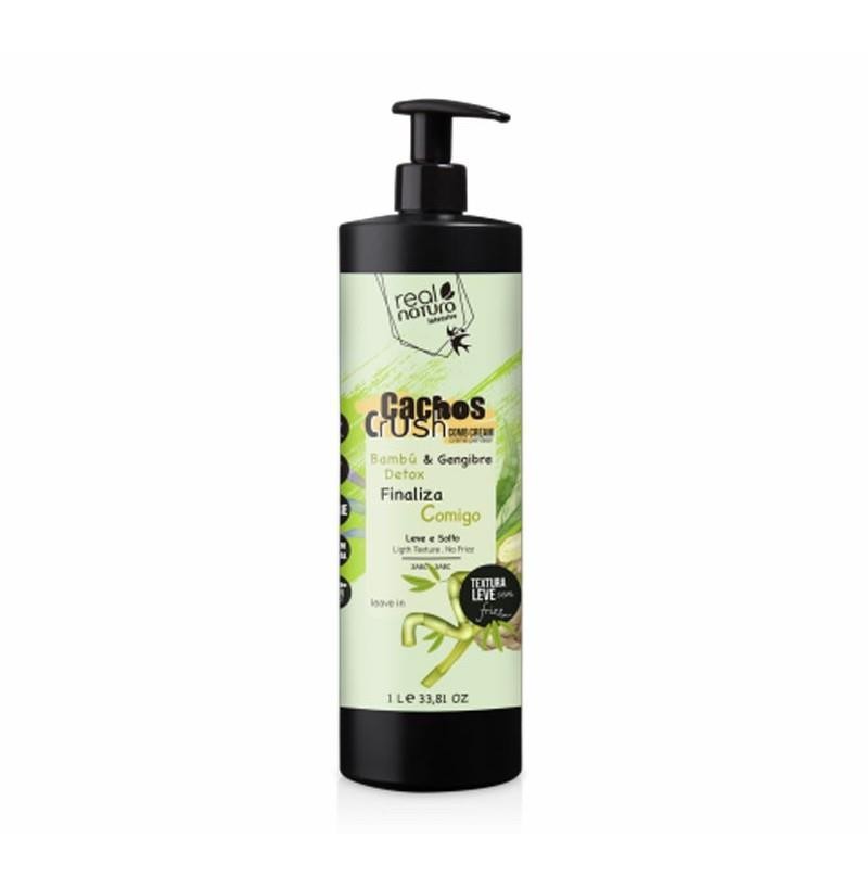 Crema de Peinar Cachos Crush Bambú y Jengibre 1L – Definición, Antifrizz y Detox Capilar