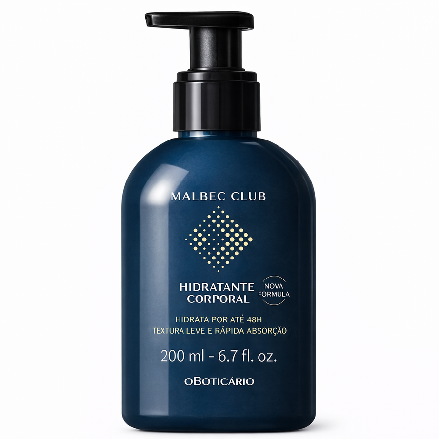 Hidratante Corporal Malbec Club 200ml – Cuidado Masculino para Piel Seca y Áspera