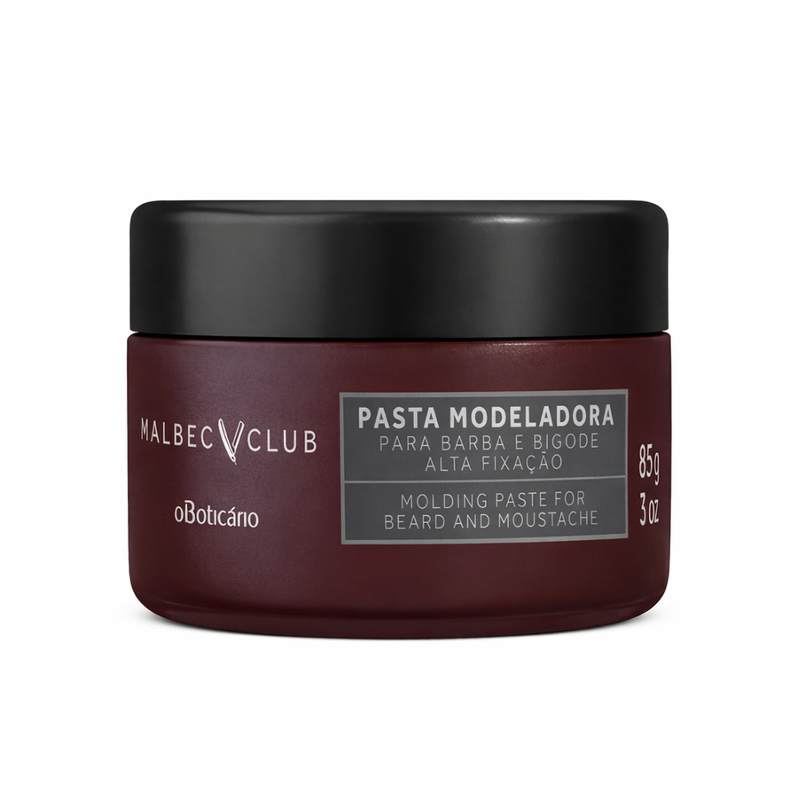 Pasta Modeladora Barba y Bigote Malbec Club 85g – Fijación Natural sin Grasas ni Residuos