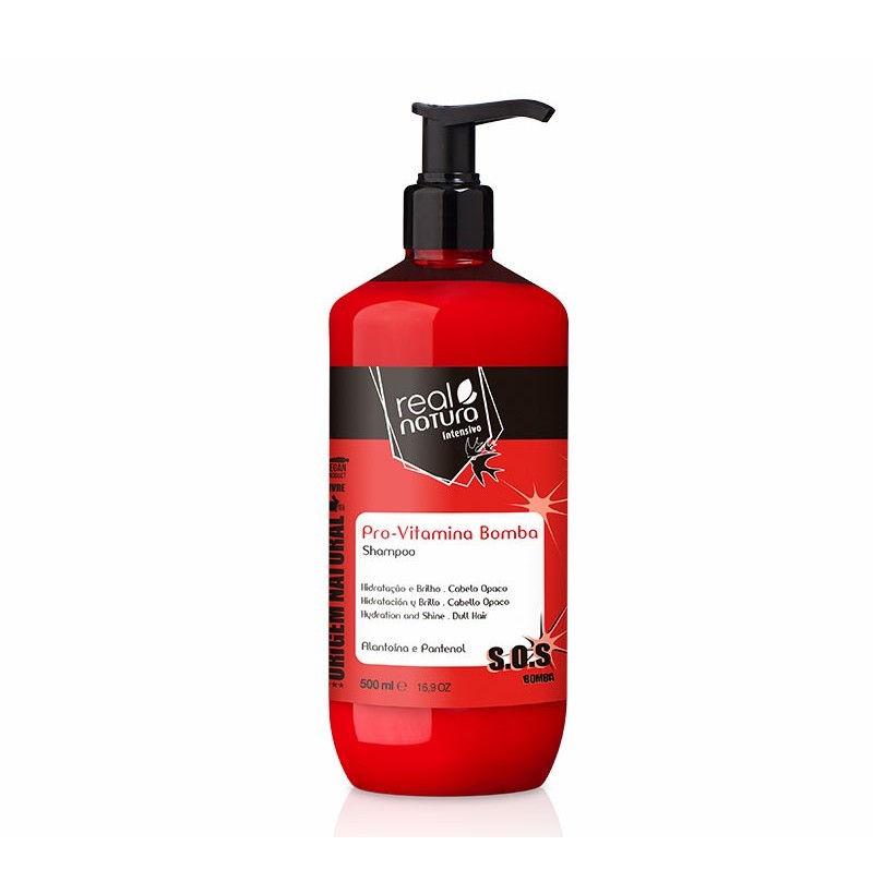 Champú Sin Sal Todo Tipo de Pelo - Pro Vitamina Bomba Real Natura 500ml