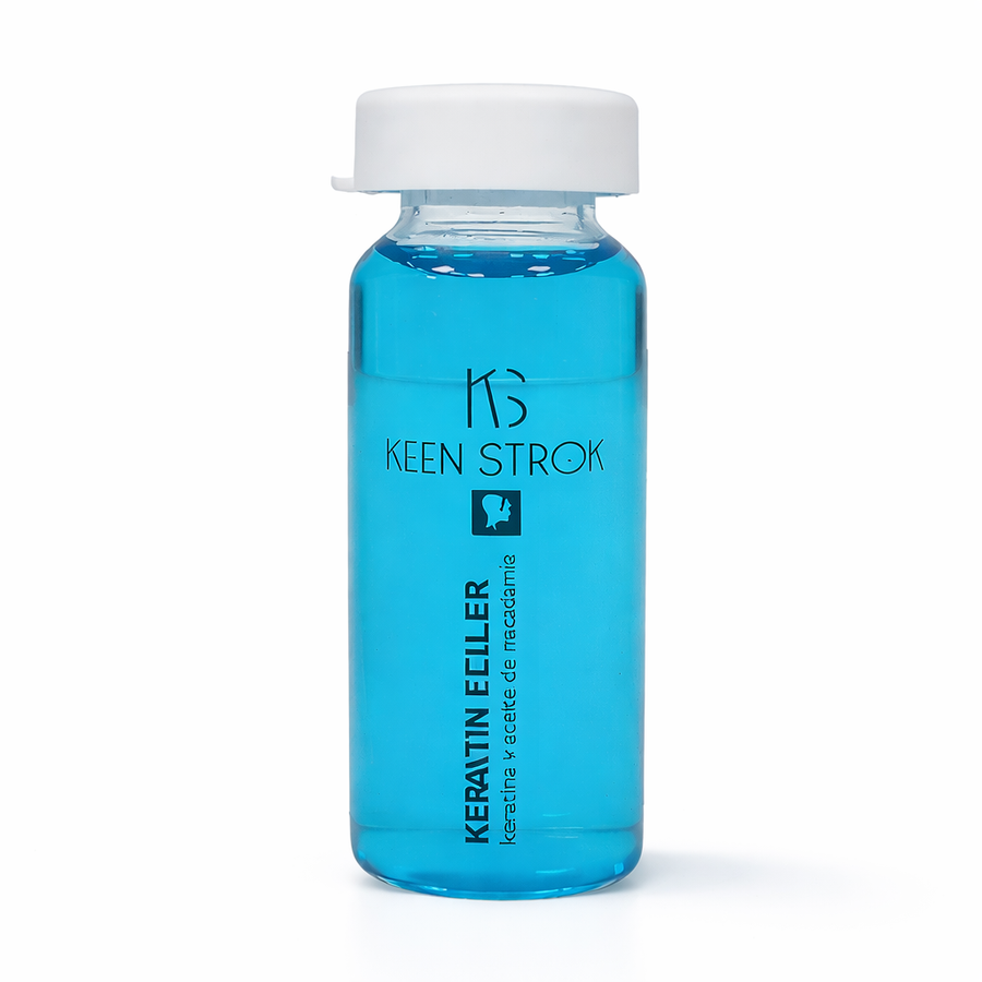Ampolla Reconstituyente Keen Strok Keratin Filler 15ml | Reparación, Brillo e Hidratación