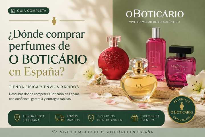 ¿Dónde comprar perfumes de O Boticário en España? Tienda física y envíos rápidos