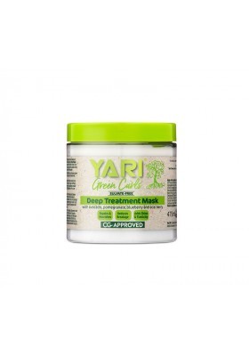 Mascarilla Yari Green Rizos Tratamiento Profundo 475ml – Hidratación Profunda con Aguacate, Granada y Bayas