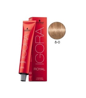 Schwarzkopf Professional Tinte Igora Royal Color 8-0 Rubio Claro Natural