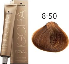 Schwarzkopf Professional Tinte Igora Royal Absolutes 8-50 Rubio Claro Dorado Natural