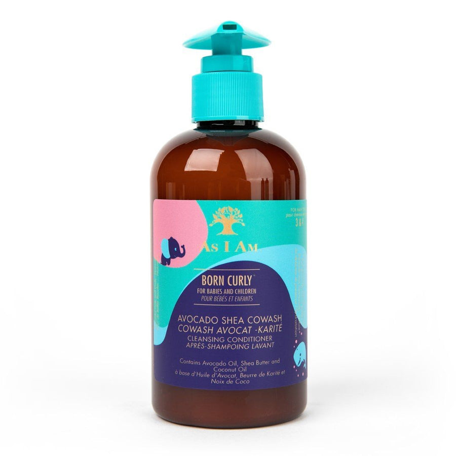 AS I AM Born Curly Avocado Shea CoWash 240ml – Limpieza Suave e Hidratación Profunda