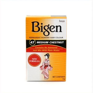 Bigen 47 Castaño Oscuro 6gr – Tinte Permanente en Polvo Sin Amoníaco, 6g