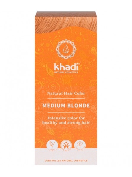 Tinte Natural Rubio Medio Khadi – Coloración Vegana y 100% Natural