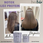 BTX Lizz Protein Máscara Reductora 1Kg | Liso Orgánico Profesional de Alta Duración