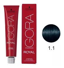 Tinte Igora Royal 1.1 Negro Azulado - Schwarzkopf
