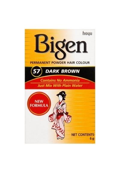 Bigen Hair Color Castaño Oscuro nº57 6gr – Tinte Permanente Sin Amoníaco