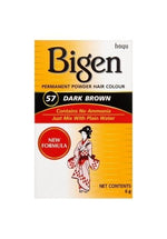 Bigen Hair Color Castaño Oscuro nº57 6gr – Tinte Permanente Sin Amoníaco