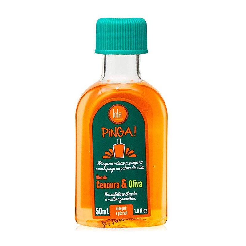Pinga Zanahoria y Oliva Óleo 50ml – Protección Solar y Térmica para Todo Tipo de Cabello