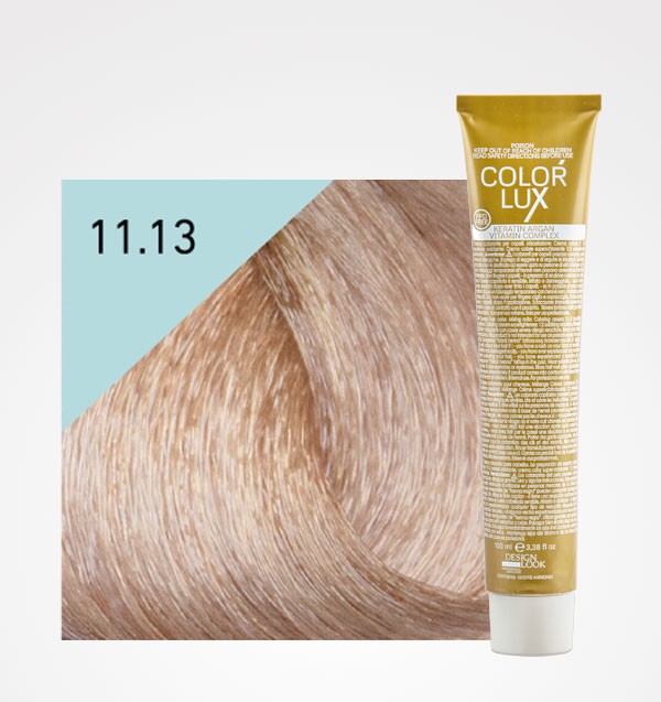 Color Lux 11.13 Súper Rubio Platino Beige | Tinte Profesional con Argán y Queratina