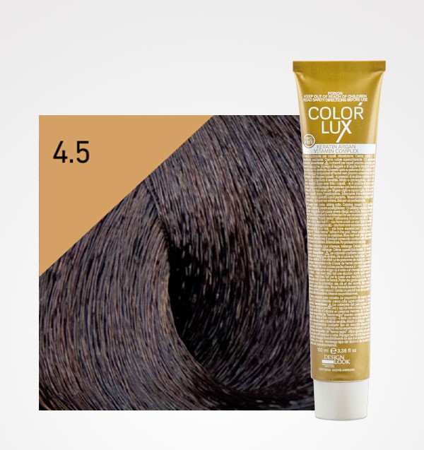 Color Lux 4.5 Castaño Caoba| Tinte Profesional con Argán y Queratina