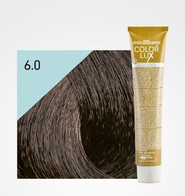 Color Lux 6.0 Rubio Oscuro | Tinte Profesional con Argán y Queratina
