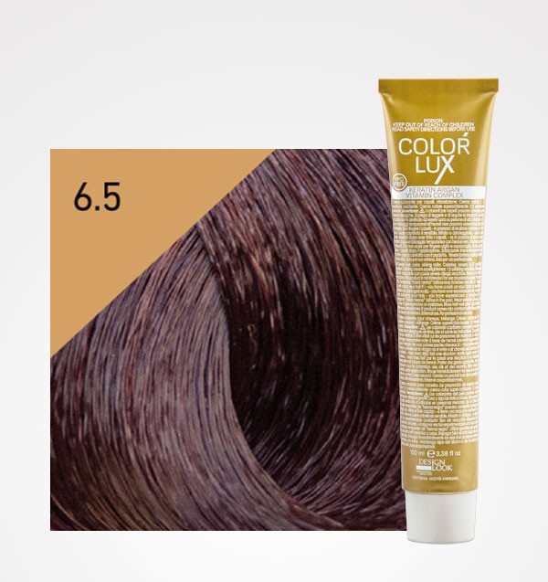 Color Lux 6.5 Rubio Oscuro Caoba | Tinte Profesional con Argán y Queratina