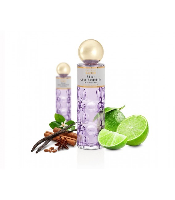 Star by Saphir 200 ml – Perfume amaderado floral para mujer, elegante y duradero