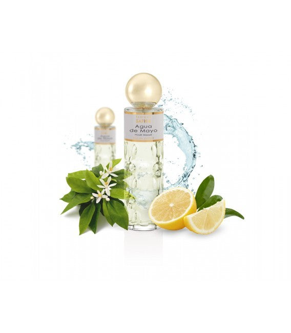 Agua de Mayo Pour Femme Saphir 200ml – Perfume Verde Floral Fresco para Mujerml