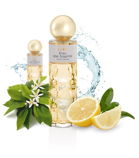 Eau de Saphir Eau de Toilette 200ml – Perfume cítrico fresco y masculino con limón, lavanda y patchouli