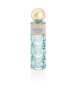 Oceanyc Woman Eau de Toilette 200ml by Saphir– Perfume Fresco y Acuoso con Manzana, Jazmín y Sándalo