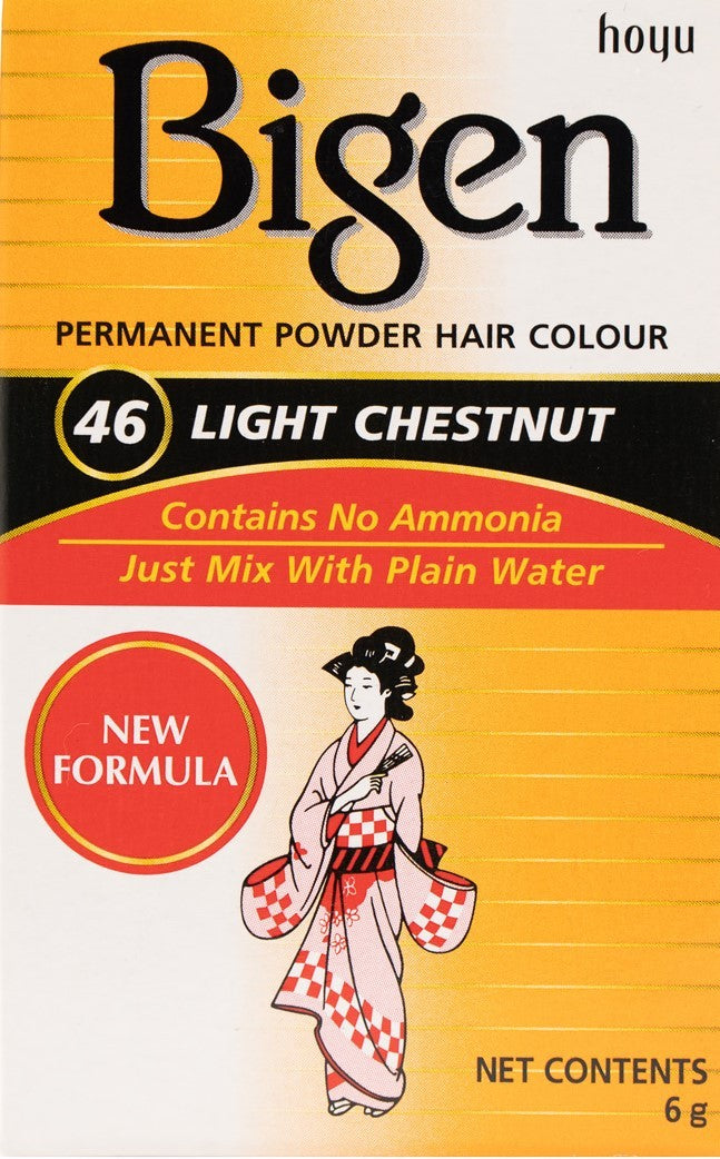 Bigen 46 Castaño Claro – Tinte Permanente Sin Amoníaco