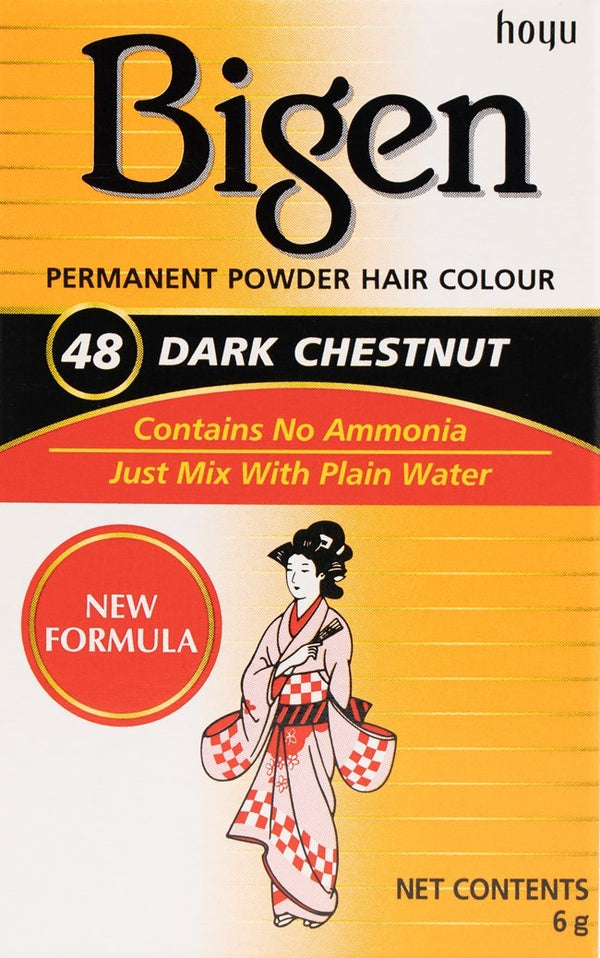 Bigen 48 Castaño Oscuro 6gr - Tinte sin Amoniaco