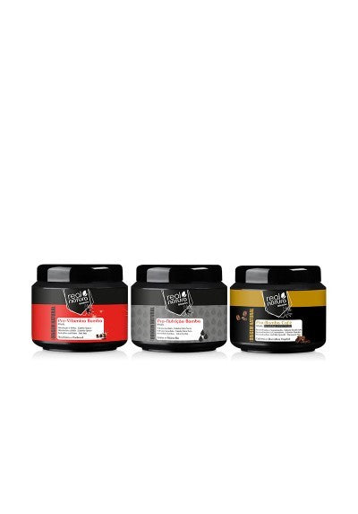 Mini Kit Cronograma Capilar Real Natura – Hidratación, Nutrición y Reparación en Formato Compacto