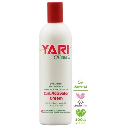 Yari Naturals Crema Activadora de Rizos 13.5oz – Rizos Definidos, Suaves y con Volumen Natural