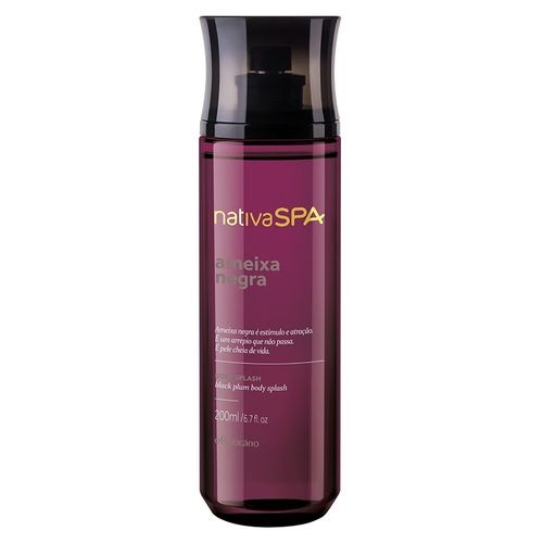 Nativa SPA Body Splash Ameixa Negra 200ml – Fragancia Sensual e Hidratante