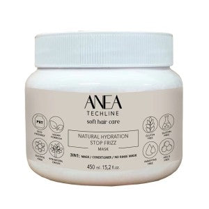 Mascarilla Natural Hidratación Stop Frizz Anea Techline 450g – Hidratación Profunda y Control del Frizz 