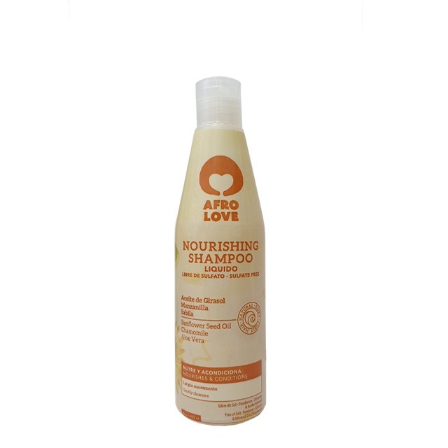 Afro Love Champú Nutritivo Nourishing 290ml – Hidratación Profunda para Cabello Rizado, Afro o en Transición